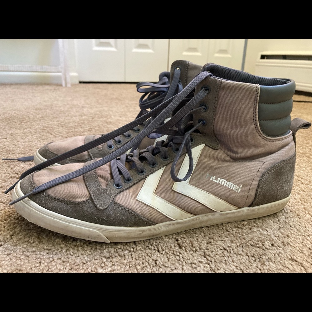 Hummel High Top Grey Sneakers